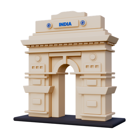 Porte de l'Inde  3D Icon