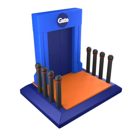 Porte d'embarquement  3D Icon