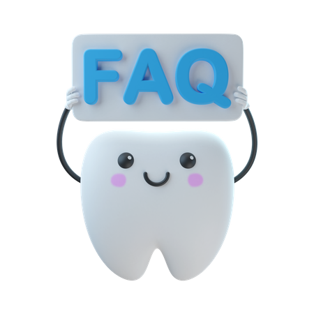 FAQ sur la tenue des dents  3D Illustration