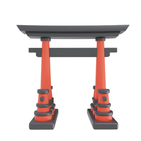 Porte japonaise  3D Icon