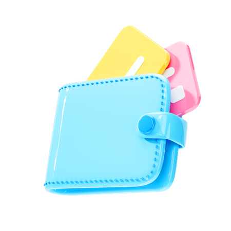 Portefeuille d'argent  3D Icon