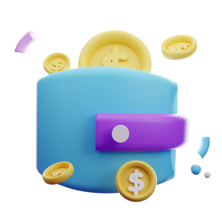 Portefeuille  3D Icon