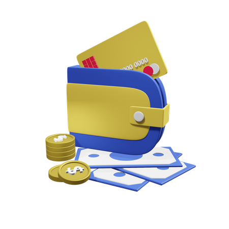 Portefeuille  3D Icon