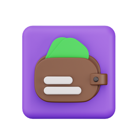 Portefeuille  3D Icon