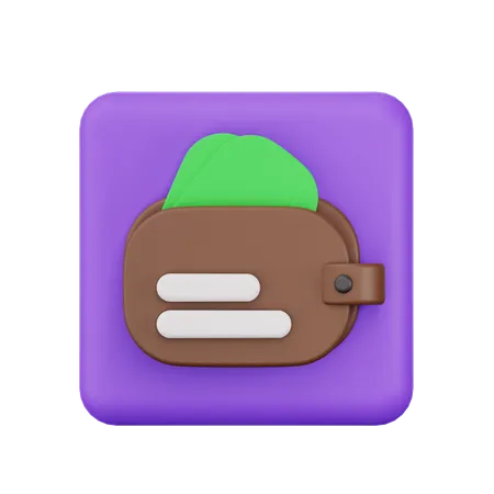 Portefeuille  3D Icon