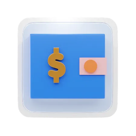 Portefeuille  3D Icon