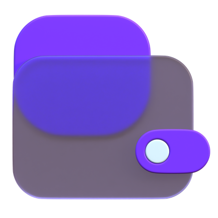 Portefeuille  3D Icon