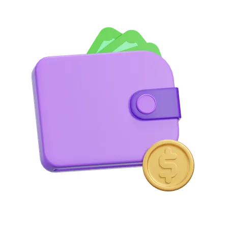 Portefeuille  3D Icon