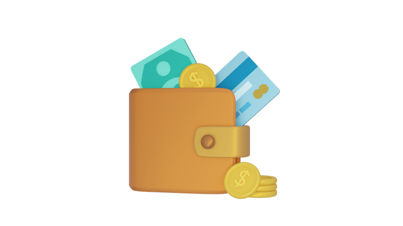 Portefeuille  3D Icon