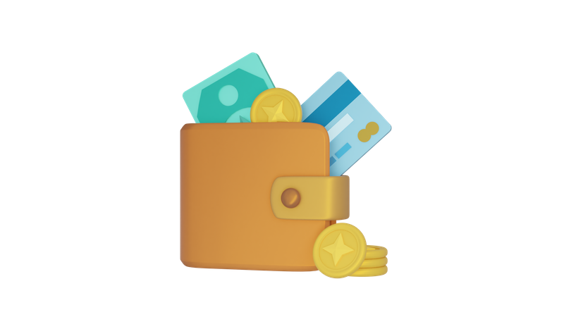 Portefeuille  3D Icon