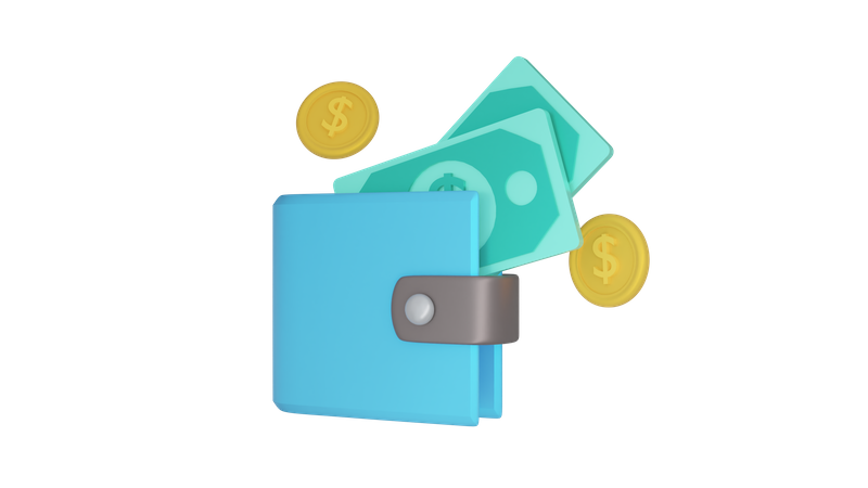 Portefeuille  3D Icon