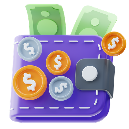 Portefeuille  3D Icon