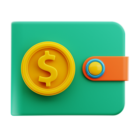 Portefeuille  3D Icon