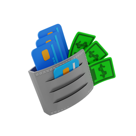 Portefeuille  3D Icon