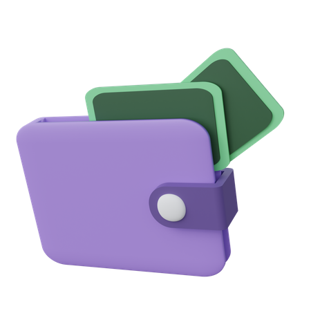 Portefeuille  3D Icon