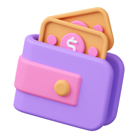 Portefeuille  3D Icon