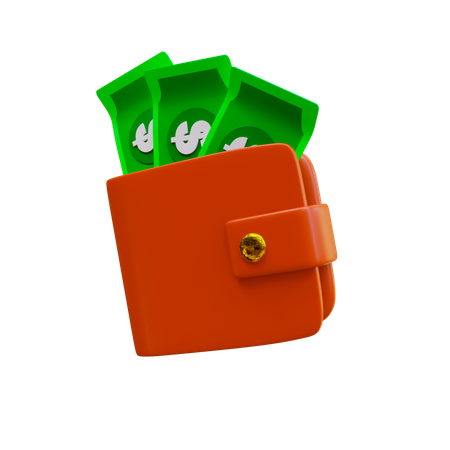 Portefeuille  3D Icon