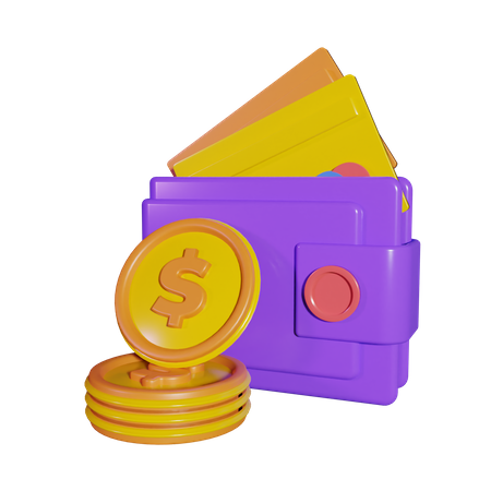 Portefeuille  3D Icon