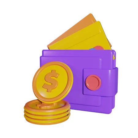 Portefeuille  3D Icon