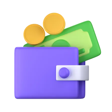 Portefeuille  3D Icon