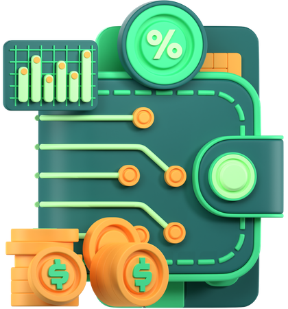 Portefeuille d'affaires  3D Icon