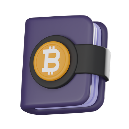 Portefeuille Bitcoin  3D Icon