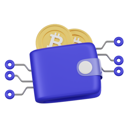 Portefeuille Bitcoin  3D Icon