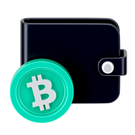 Portefeuille Bitcoin  3D Icon