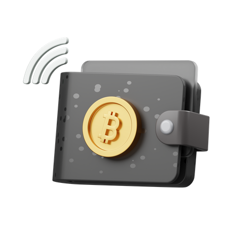 Portefeuille Bitcoin  3D Icon