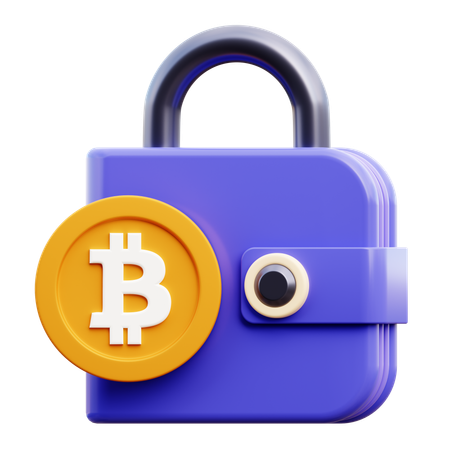 Portefeuille BTC  3D Icon