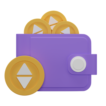 Portefeuille crypto ethereum  3D Icon