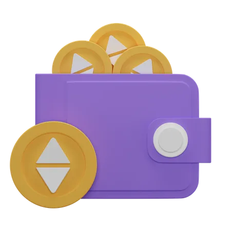 Portefeuille crypto ethereum  3D Icon