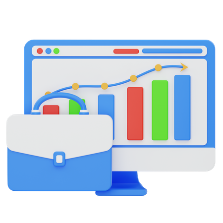 Portefeuille d'investissement  3D Icon