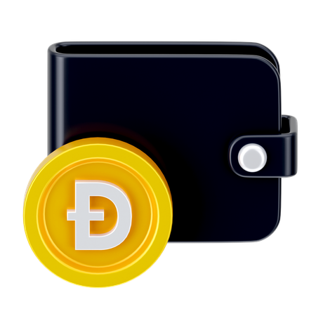 Portefeuille dogecoin  3D Icon