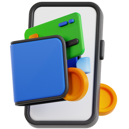 Portefeuille électronique  3D Icon
