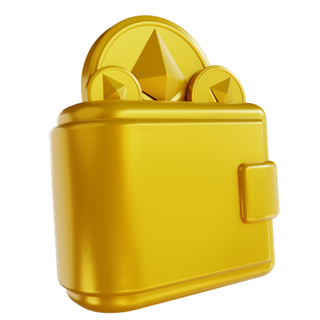 Portefeuille Ethereum  3D Icon