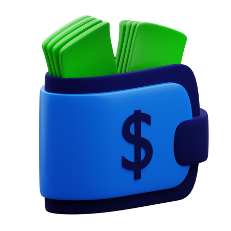 Portefeuille financier  3D Icon