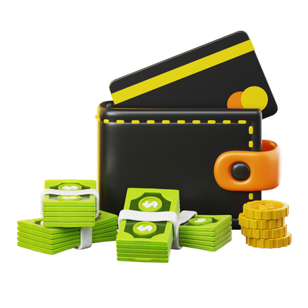 Portefeuille financier  3D Icon