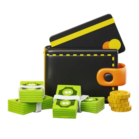 Portefeuille financier  3D Icon