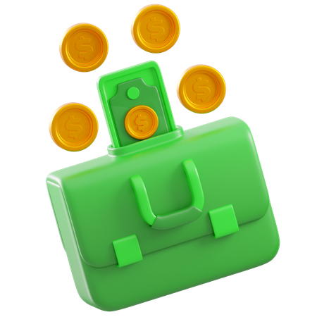 Portefeuille financier  3D Icon