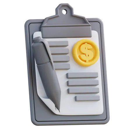Portefeuille financier  3D Icon