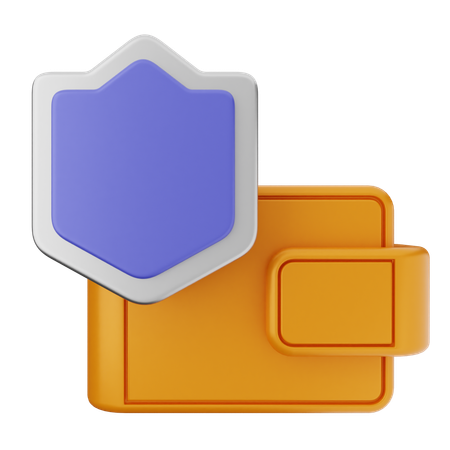 Protection du portefeuille  3D Icon