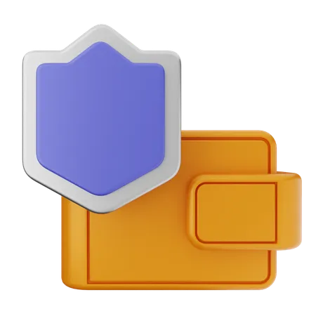 Protection du portefeuille  3D Icon