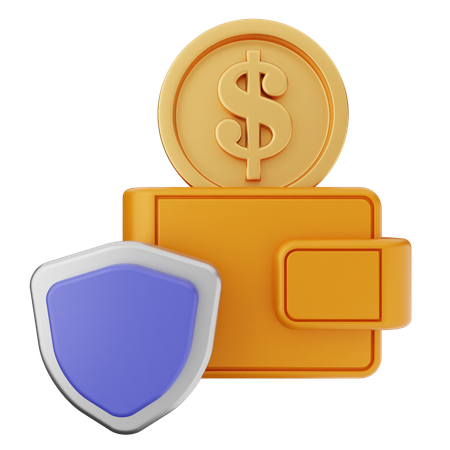 Protection du portefeuille  3D Icon