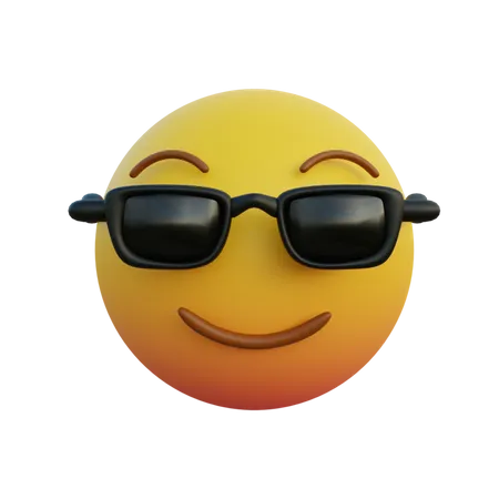 Porter des lunettes de soleil  3D Emoji