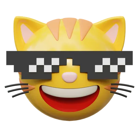 Porter des lunettes pixel  3D Icon