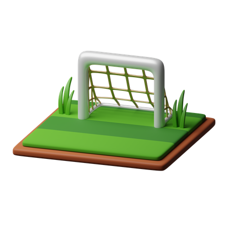 Portería de fútbol  3D Icon