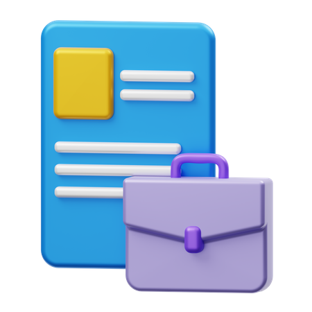 Portfolio  3D Icon