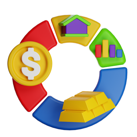 ポートフォリオの多様化  3D Icon