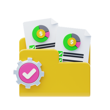 Portfolio Management  3D Icon